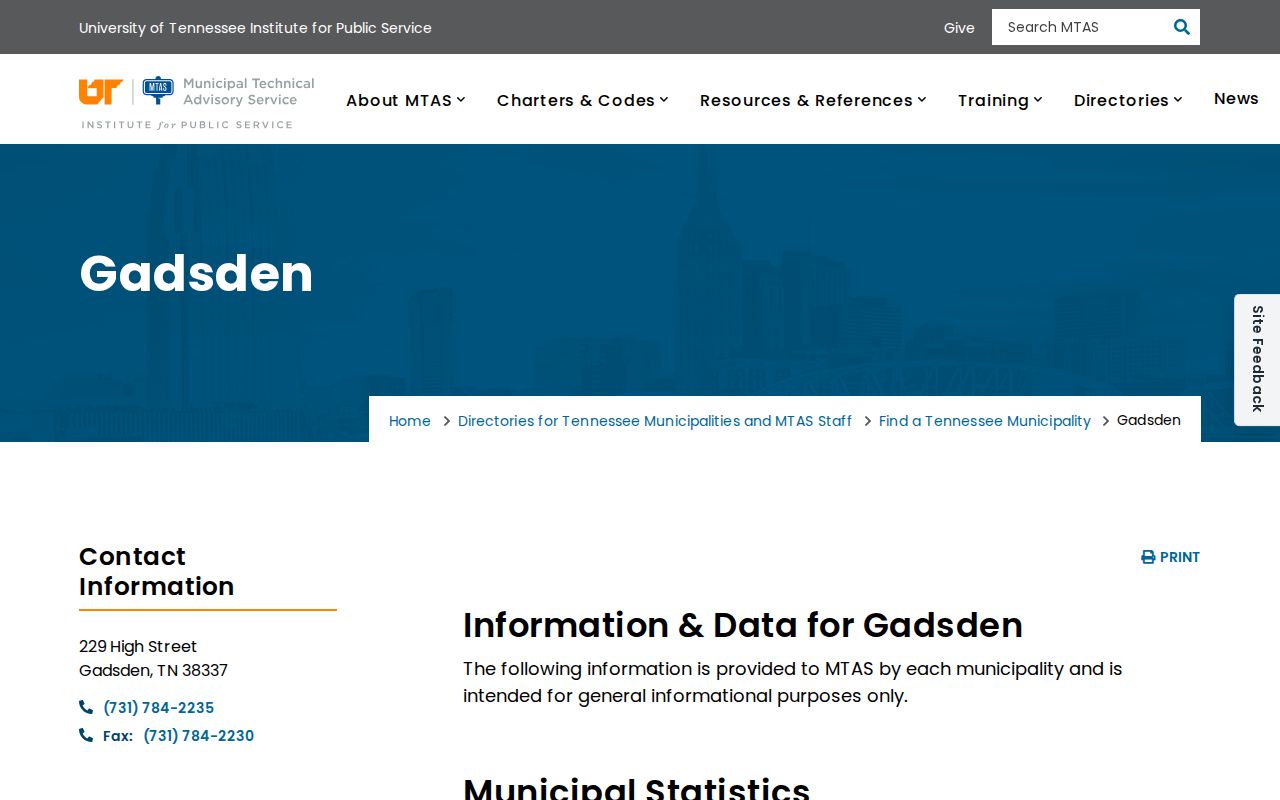 Gadsden court records municipal directory