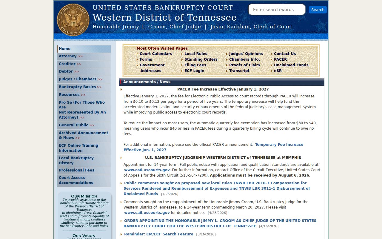 Gadsden federal bankruptcy court records route